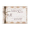 Rustic Country Burlap Lace Twine Wedding RSVP