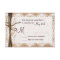 Rustic Country Burlap Lace Twine Wedding RSVP