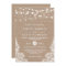 Rustic Country Burlap String Lights Lace Wedding