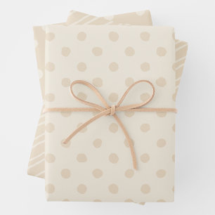 Rustic Country Chic Cream Patterns  Wrapping Paper Sheet
