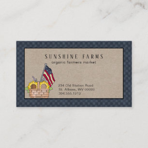 Rustic Country Chicken Farm  Business Card