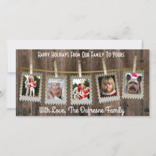 Rustic/Country Christmas Holiday Card