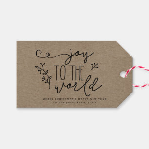 Rustic Country Christmas Kraft Personalised Gift Tags