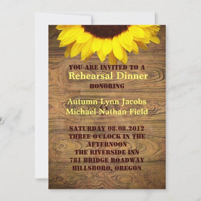 Rustic Country cowboy Wedding rehearsal dinner Invitation (Front)