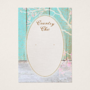 Rustic Country Earring Display Card