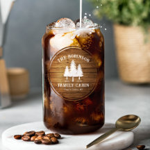 Rustic Country Family Cabin Trees Wood Plank Print