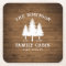 Rustic Country Family Cabin Trees Wood Plank Print