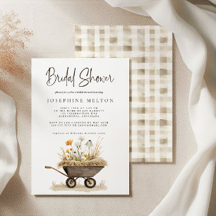 Rustic Country Farm Chicken Bridal Shower Invitation