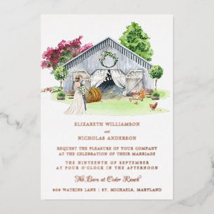 Rustic Country Farm   Elegant Barn Wedding