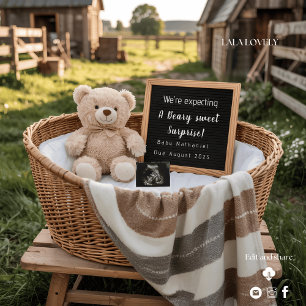Rustic country Farm House Pregnancy Announcement