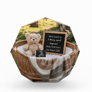 Rustic country Farm House Pregnancy Announcement  Photo Block