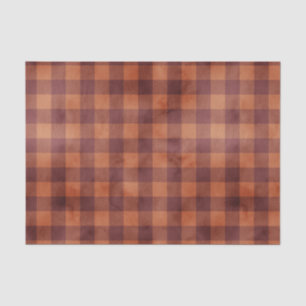 Rustic Country Farmhouse Plaid Pattern Tissue Paper