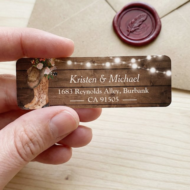 Rustic Country Floral Boots String Lights (Creator Uploaded)