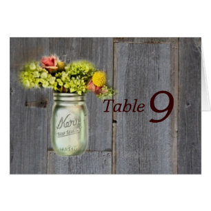 rustic country floral mason jar wedding
