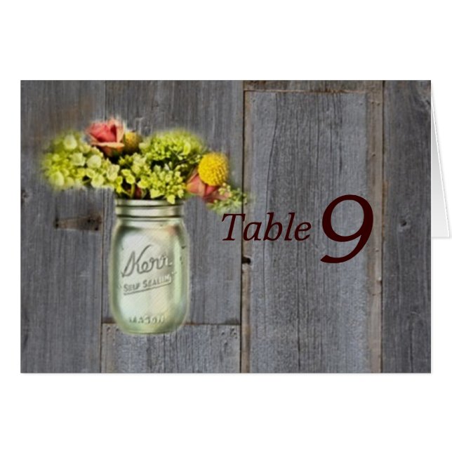 rustic country floral mason jar wedding (Front Horizontal)