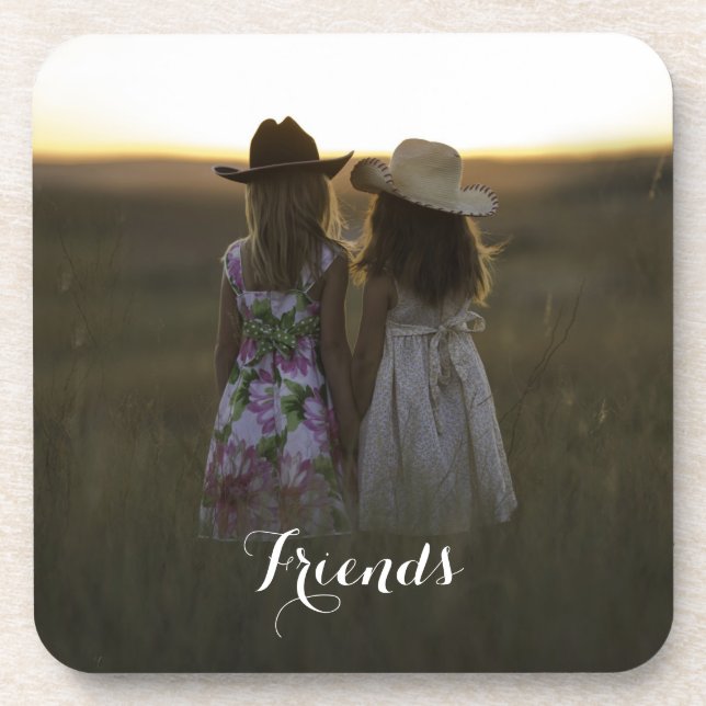 Rustic Country Friends Coaster (Front)