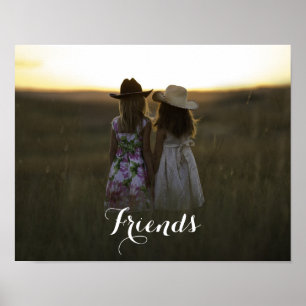 Rustic Country Friends Poster