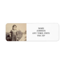 Rustic Country Girl Return Address Label