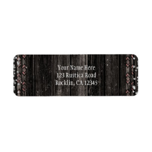 Rustic Country Glam Southwestern Wood Invitation