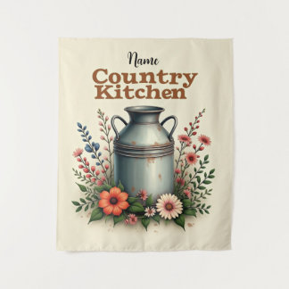 Rustic Country Kitchen Wall Art – [Name]’s Farmhou Tapestry