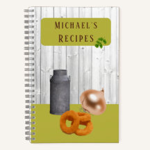 Rustic Country Kitchen with Name Recipe Book