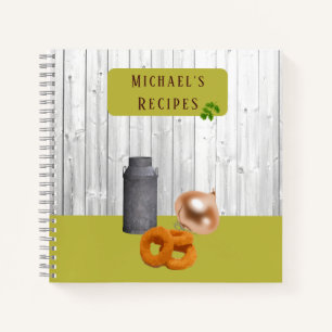 Rustic Country Kitchen with Name Recipe Book