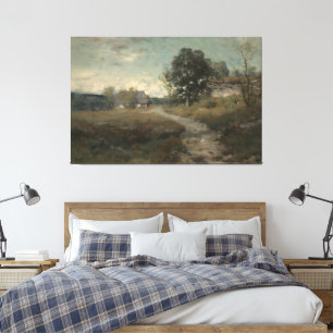 Rustic Country Landscape Vintage Wall Art