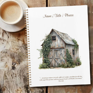 Rustic Country Large Personalised Business Planner