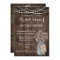 Rustic Country Mason Jar Barn Bridal Shower Invite