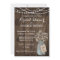Rustic Country Mason Jar Barn Bridal Shower Invite