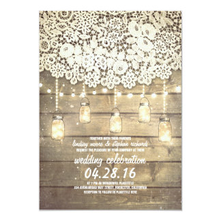 mason jar wedding invitation