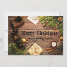 Rustic Country Merry-Christmas and Happy-New-Year