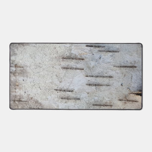 Rustic Country Nature Classic Birch Bark Photo Desk Mat