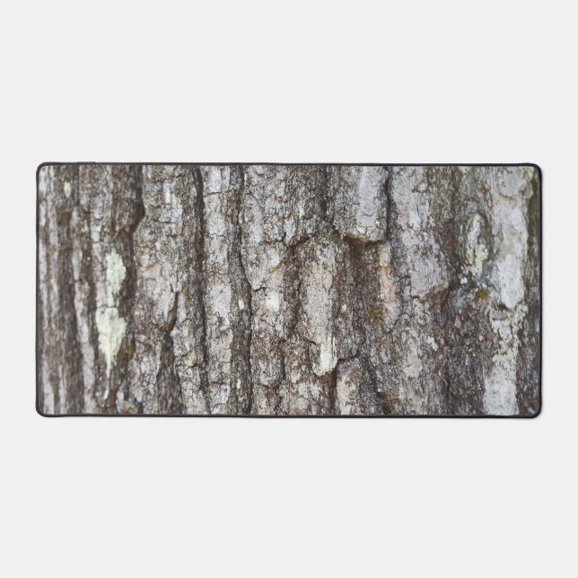 Rustic Country Nature Oak Tree Bark Photo Desk Mat (Front)