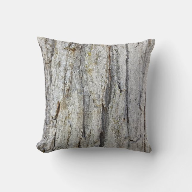 Rustic Country Old Oak Tree Rough Bark Photo Cushion (Front)