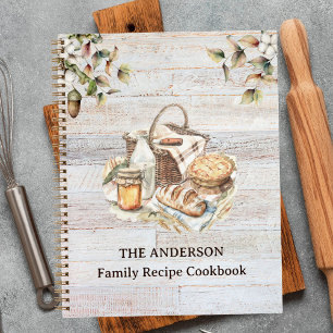 Rustic Country Personalised Family Recipe Book
