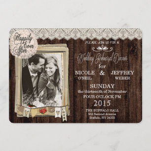Rustic Country Photo Wedding Rehearsal Dinner Invitation
