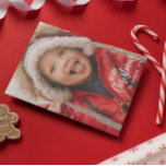 Rustic Country Plaid Merry Christmas Family Photo Holiday Card<br><div class="desc">Fun and festive, these photo cards are the best way to send warm wishes this holiday season. The design features typography "merry Christmas" that can be changed and a space to add your family name and the year. The back is a green plaid pattern and a reindeer skull. All text...</div>