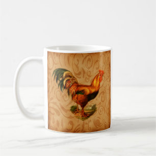 Rustic Country Rooster Coffee Mug