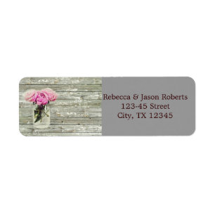 rustic country rose mason jar wedding