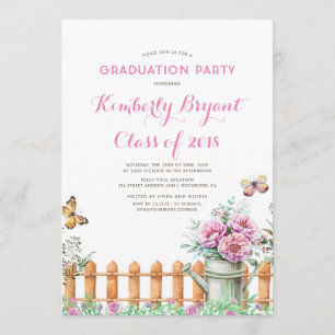 Rustic Country Rural   Farmhouse Graduation Party Invitation