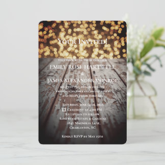 Rustic Country Simple Invitation