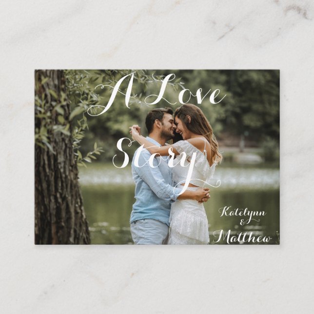 Rustic Country Style Custom Wedding Photo Invite (Front)