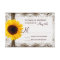 Rustic Country Sunflower Lace Twine Wedding RSVP