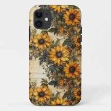 Rustic Country Sunflower Shabby Chic Flower Floral