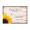 Rustic Country Sunflower Wood Wedding RSVP Cards
