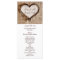 Rustic Country Twine Heart Wedding Programs
