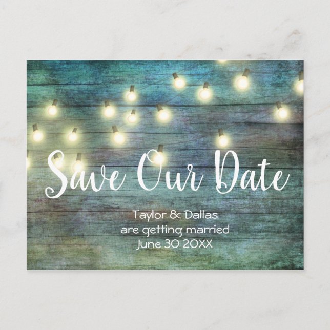 Rustic Country | Vintage Wood | Brown Postcard (Front)