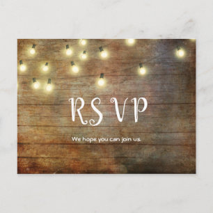 Rustic Country Vintage Wood Brown Postcard