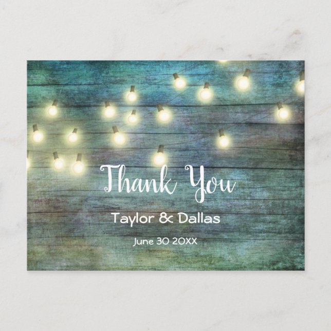 Rustic Country | Vintage Wood | Brown Postcard (Front)